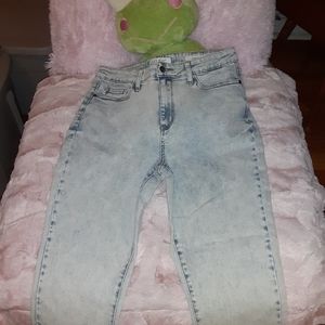 JUDY BLUE SIZE 11/30 LIGHT WASH BLUE JEANS SLIM FIT